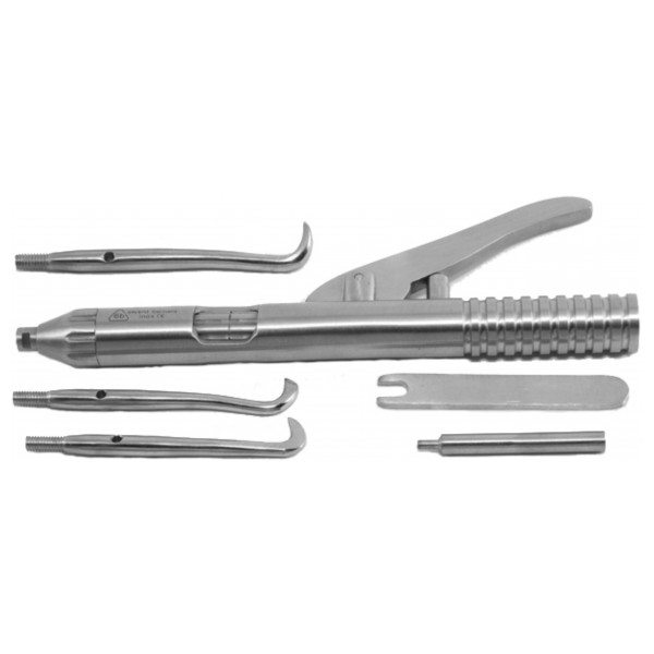 Crown Remover with Spring, Complete Set with 3 Tips