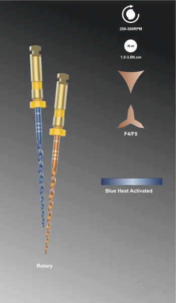 Rogin Super-Taper Files - Blue Heat Activated