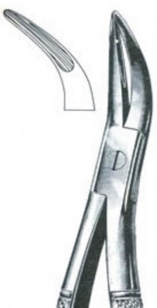 Root Fragment Forceps, for Upper Teeth