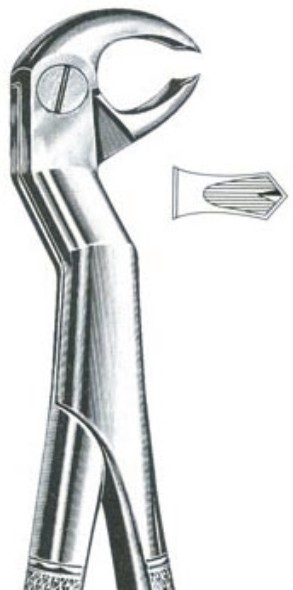 Wisdom Teeth Extracting Forceps, Fig.22.5R