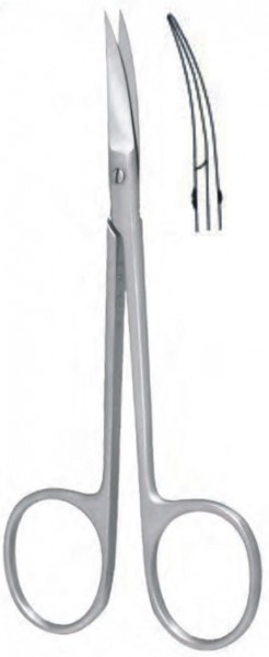 Gum/Surgical Scissors, Iris, 11.5cm, Curved, Fig. 2