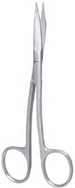 Gum/Surgical Scissors, Goldman-Fox, Double Curved, 10.5cm