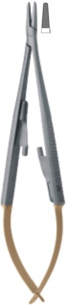 Needle Holder, Castroviejo, TC, Straight, 18.0cm