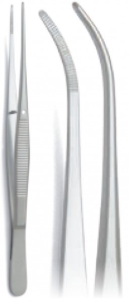 Tissue Holding Pliers, Semken-Taylor, Curved, 12.5cm, Fig.2