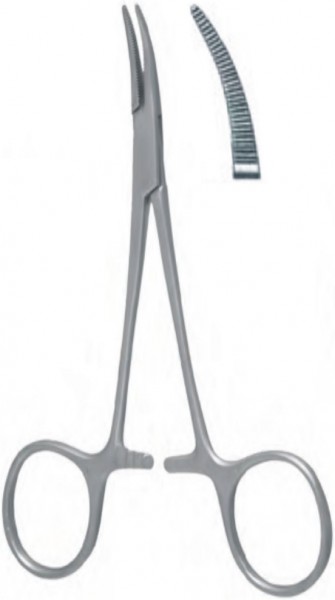 Haemostatic Mosquito Forceps Micro-Halsted, Curved, 12.5cm