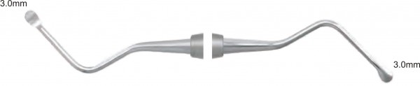 Bone / Surgical Curettes, (Periodontia), Lucas, Tips=3.0mm, Fig.87