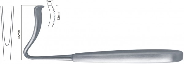 Retractors, Bowdler Henry, 16cm
