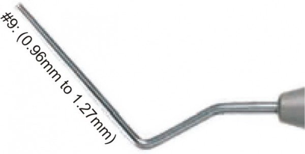 Root Canal Pluggers (Single Ended), #9